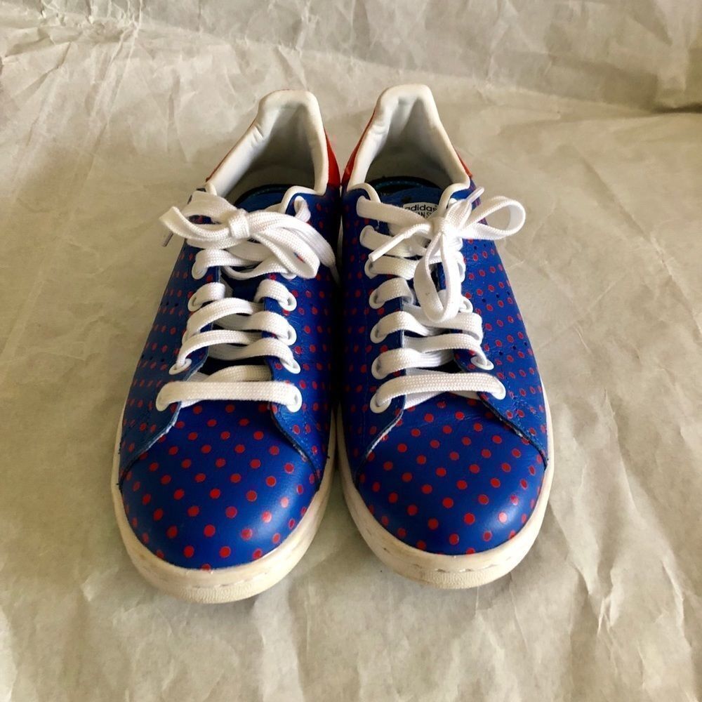 Adidas Pharrell Stan Smith Blue and Red